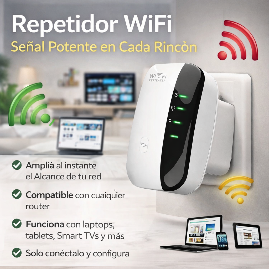 Repetidor de Señal WIFI Universal
